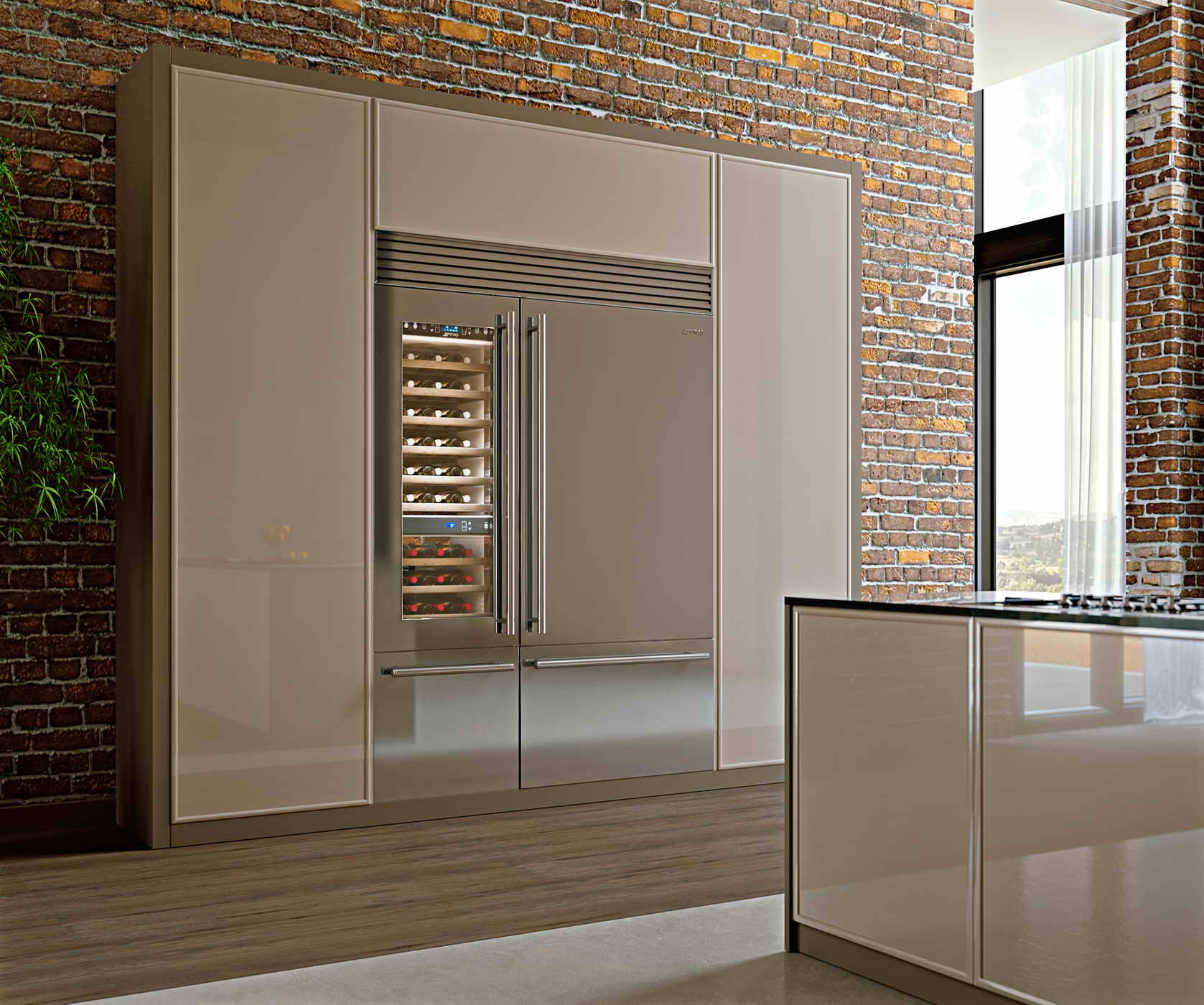 Smeg Luxury Side-by-Side Kühlschrank 150 cm Design ...
